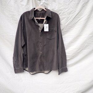 Toes on the Nose Brown Corduroy long sleeve Shirt/Jacket, Mens XL, NWT surf wear